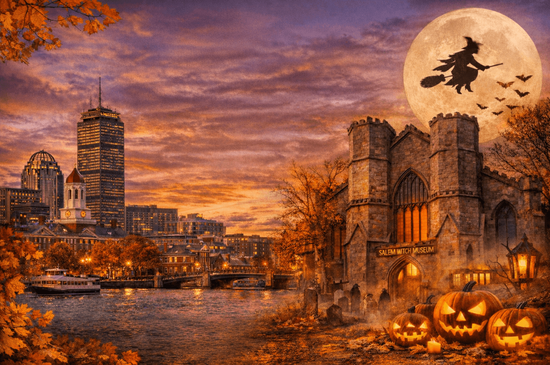 波士顿和塞勒姆的万圣节三日游